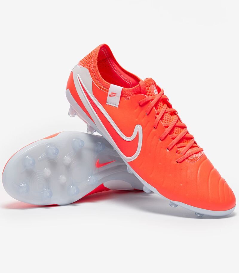 nike tiempo legend 10 football boots in coral orange